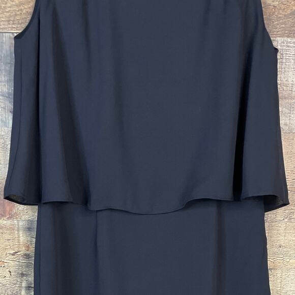Esley Sleeveless Layered Shift Dress Black Size Small - Picture 3 of 9